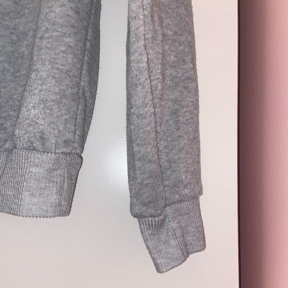 [2-Piece] Cropped Sweater + BABE Sweater || Grey - Picture 13 of 14